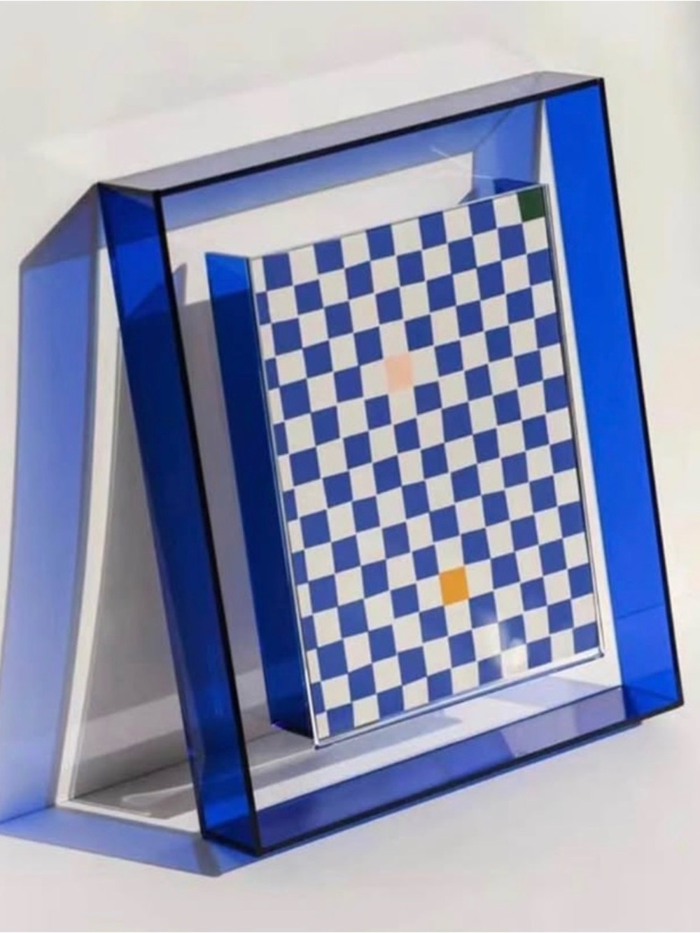 Acrylic photo frame box - Blue